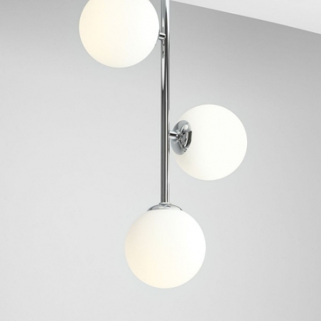 Libra chrom glass balls semi flush ceiling light Aldex