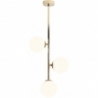Stylowa Lampa sufitowa szklane kule Libra złota Aldex do salonu i sypialni