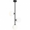 Libra black glass balls semi flush ceiling light Aldex