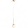 Bosso Mini 14 white&amp;brass glass ball pendant lamp Aldex