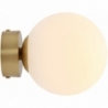 Ball Brass 14 white&amp;brass glass ball wall lamp Aldex