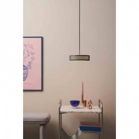 Lampa wisząca designerska Frame 24 czarna HaloDesign do salonu, kuchni i jadalni