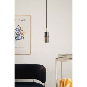 Frame 6 black tube pendant lamp HaloDesign