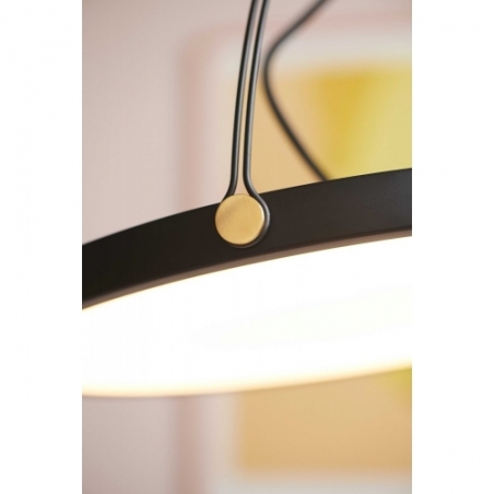 Lampa wisząca designerska Pivot LED 40 czarna HaloDesign do salonu, kuchni i jadalni