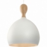 Dueodde 39 white&amp;wood scandinavian pendant lamp HaloDesign