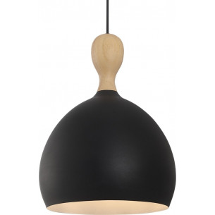 Dueodde 30 black&amp;wood scandinavian pendant lamp HaloDesign