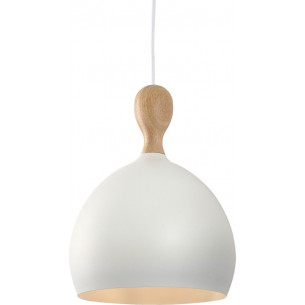 Dueodde 24 white&amp;wood scandinavian pendant lamp HaloDesign