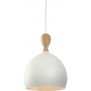 Dueodde 18 white&amp;wood scandinavian pendant lamp HaloDesign