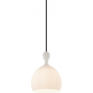 Designerska Lampa wisząca szklana Dueodde 18 opal HaloDesign do salonu, kuchni i jadalni