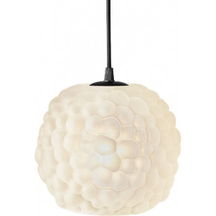 Designerska Lampa wisząca szklana kula dekoracyjna Grape 20cm opal HaloDesign do salonu, kuchni i jadalni