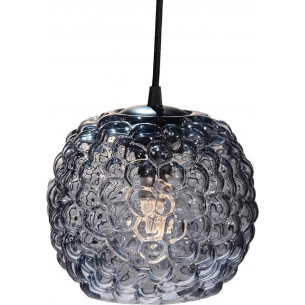 Grape 20cm smoked glass ball pendant lamp HaloDesign