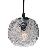 Grape 15cm transparent glass ball pendant lamp HaloDesign