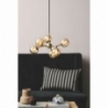 Atom Mini VI antique brass&amp;amber glass balls pendant lamp HaloDesign