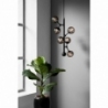 Atom Vertical VI black&amp;smoked glass glass balls pendant lamp HaloDesign