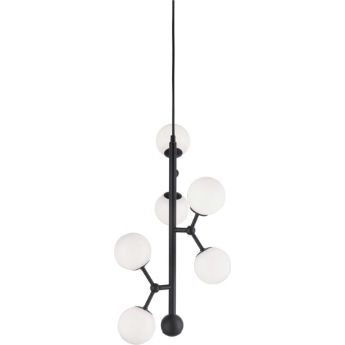 Atom Vertical VI black&amp;opal glass balls pendant lamp HaloDesign