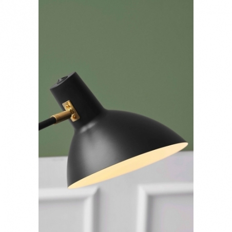 Stylowa Lampa na biurko Metropole Deluxe czarna HaloDesign do gabinetu