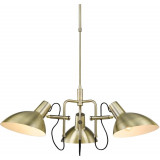 Designerska Lampa wisząca mosiężna Metropole 73cm HaloDesign do salonu, kuchni i jadalni