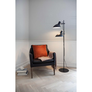 Metropole black floor lamp with 2 lights HaloDesign