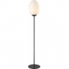 Twist Oval opal&amp;black glass floor lamp HaloDesign