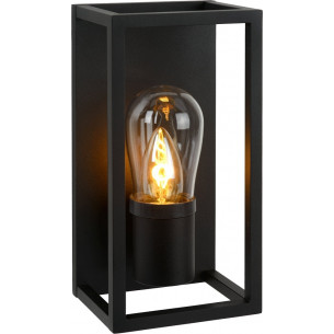 Carlyn black outdoor wall lamp Lucide