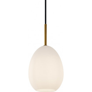 Bod 14cm white glass pendant lamp HaloDesign