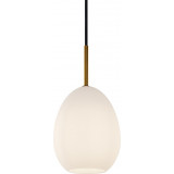 Designerska Lampa wisząca szklana Bod 14cm biała HaloDesign do salonu, kuchni i jadalni