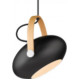 Designerska Lampa wisząca skandynawska D.C 26cm czarna HaloDesign do salonu, kuchni i jadalni