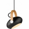 Designerska Lampa wisząca skandynawska D.C 18cm czarna HaloDesign do salonu, kuchni i jadalni