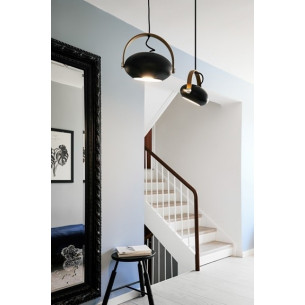 D.C 18cm black scandinavian pendant lamp HaloDesign