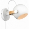 D.C white scandinavian wall lamp with cable HaloDesign