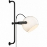 D.C opal&amp;black oak adjustable wall lamp with cable HaloDesign
