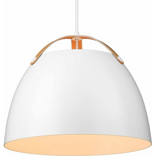 Designerska Lampa wisząca skandynawska Oslo 40cm biała HaloDesign do salonu, kuchni i jadalni