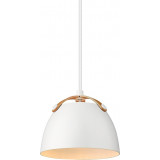 Designerska Lampa wisząca skandynawska Oslo 16cm biała HaloDesign do salonu, kuchni i jadalni