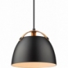 Designerska Lampa wisząca skandynawska Oslo 24cm czarna HaloDesign do salonu, kuchni i jadalni
