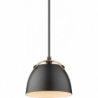 Designerska Lampa wisząca skandynawska Oslo 16cm czarna HaloDesign do salonu, kuchni i jadalni