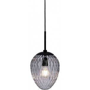 Designerska Lampa wisząca szklana Woods 20cm szkło dymione HaloDesign do salonu, kuchni i jadalni