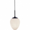 Designerska Lampa wisząca szklana Woods 20cm biała HaloDesign do salonu, kuchni i jadalni