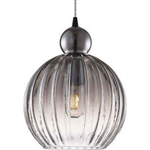 Ball Ball 32cm smoked glass decorative glass pendant lamp HaloDesign