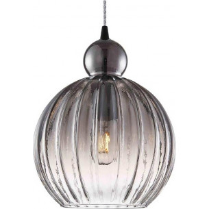 Ball Ball 25cm smoked glass decorative glass pendant lamp HaloDesign