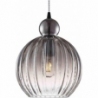 Designerska Lampa wisząca szklana dekoracyjna Ball Ball 25cm szkło dymione HaloDesign do salonu, kuchni i jadalni