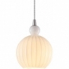Designerska Lampa wisząca szklana dekoracyjna Ball Ball 15cm biała HaloDesign do salonu, kuchni i jadalni