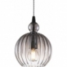 Designerska Lampa wisząca szklana dekoracyjna Ball Ball 15cm szkło dymione HaloDesign do salonu, kuchni i jadalni