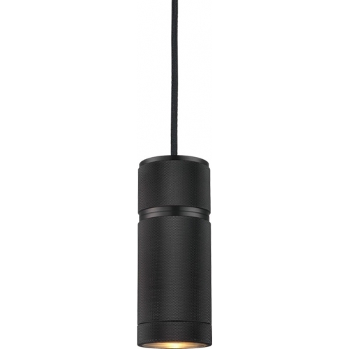 Designerska Lampa wisząca tuba loft Halo 6cm czarna HaloDesign do salonu, kuchni i jadalni