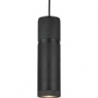 Designerska Lampa wisząca tuba loft Halo 7cm czarna HaloDesign do salonu, kuchni i jadalni