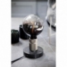 Stylowa Lampa stołowa loft Halo czarny/marmur HaloDesign do salonu na komodę