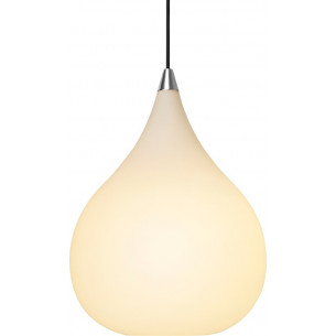 Drops 30cm white glass pendant lamp HaloDesign