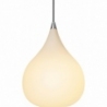 Drops 30cm white glass pendant lamp HaloDesign