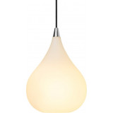 Designerska Lampa wisząca szklana Drops 23cm biała HaloDesign do salonu, kuchni i jadalni