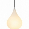 Designerska Lampa wisząca szklana Drops 23cm biała HaloDesign do salonu, kuchni i jadalni