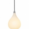 Designerska Lampa wisząca szklana Drops 17cm biała HaloDesign do salonu, kuchni i jadalni